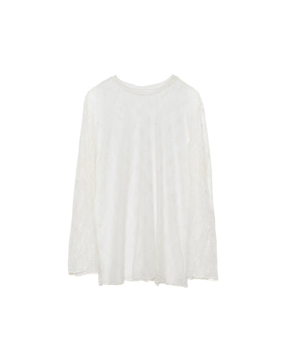【SALE/50%0ff】Lace Tops [603368] ivory