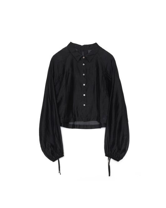 【SALE/50%0ff】Sheer Shirt [603353] black