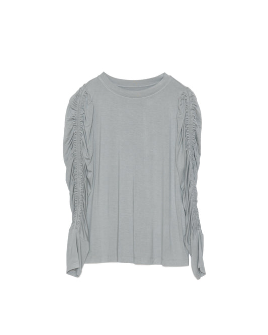 【SALE/50%0ff】Gather Sleeve Tops [603343] grey