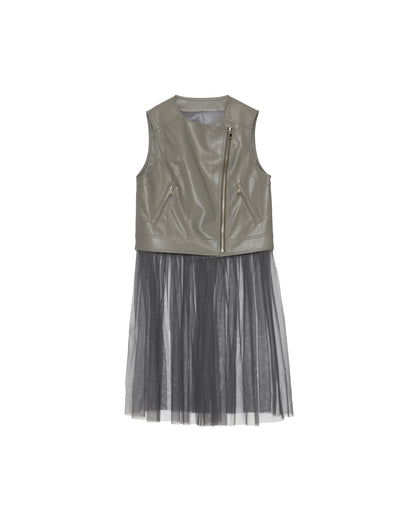 Rider's  Tulle Vest [603349] grey