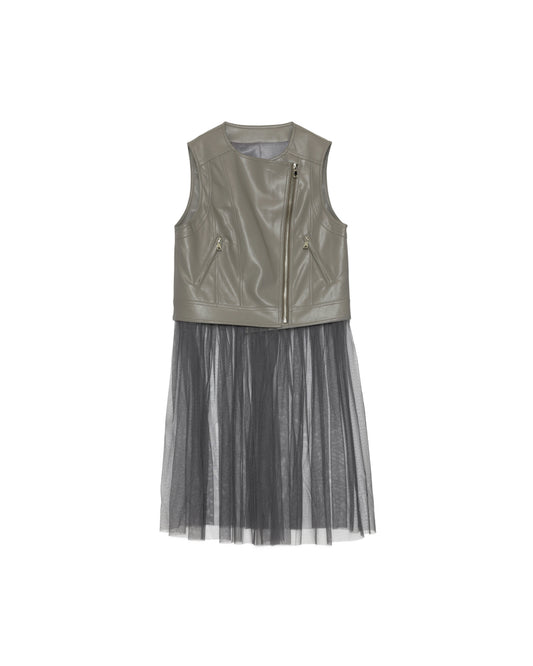 【SALE/50%0ff】Rider's Tulle Vest [603349] grey
