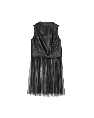 【SALE/50%0ff】Rider's Tulle Vest [603349] black