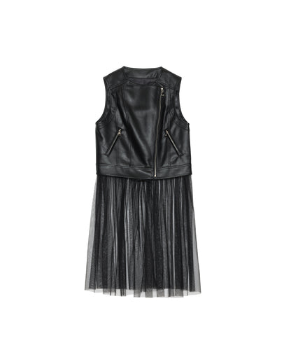 【SALE/50%0ff】Rider's Tulle Vest [603349] black