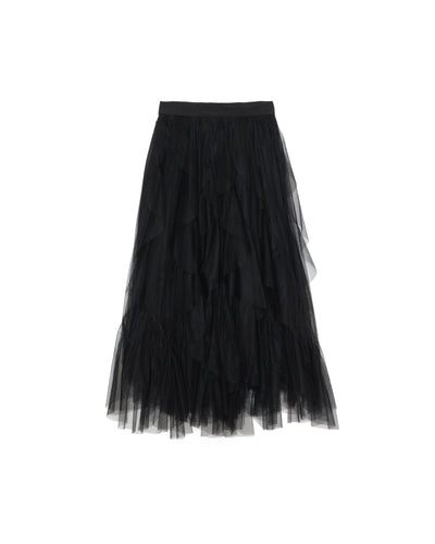 【SALE/50%0ff】Frill Skirt [603346] black