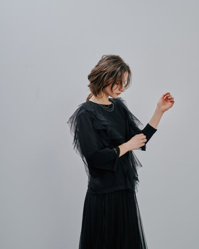 Tulle Tops [603344] black