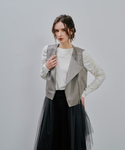 Rider's  Tulle Vest [603349] grey