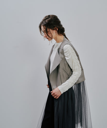 Rider's  Tulle Vest [603349] grey