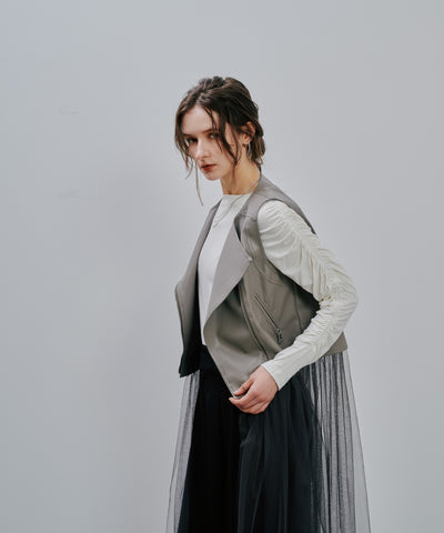Rider's  Tulle Vest [603349] grey