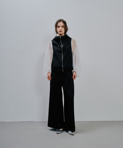 【Summer SALE!!】Hoodie Vest [603361] black(99)