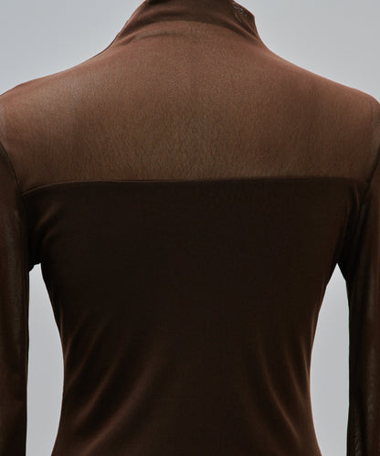 Sheer Tops [603369] brown