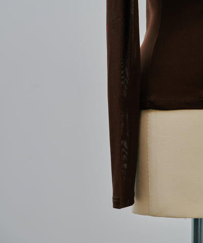 Sheer Tops [603369] brown