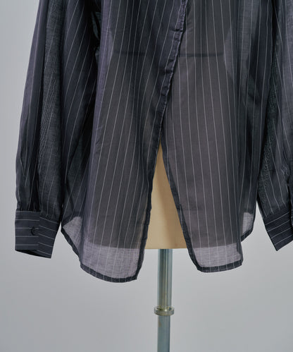 【SALE/50%0ff】Stripe Shirt [603370] charcoal