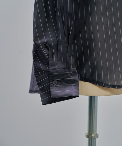 【SALE/50%0ff】Stripe Shirt [603370] charcoal