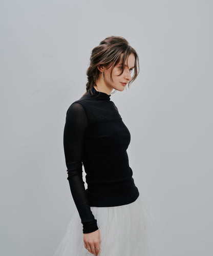 【Summer SALE!!】Sheer Tops [603369] black(99)