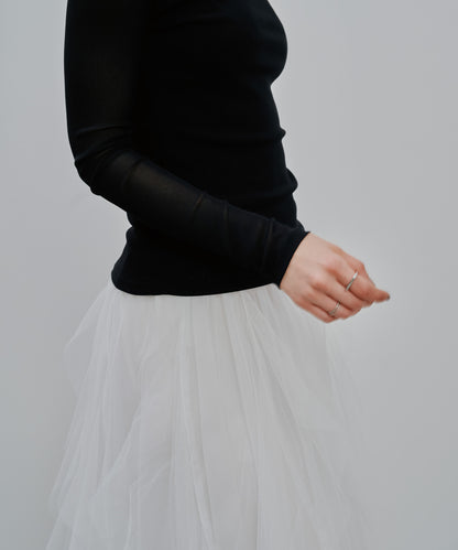 【Summer SALE!!】Sheer Tops [603369] black(99)