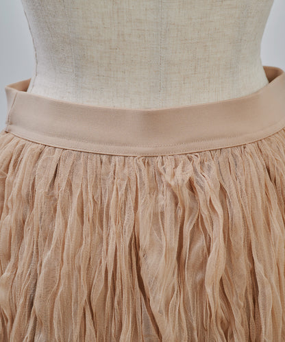 【Summer SALE!!】Washer Skirt [603379] mocha beige(07)
