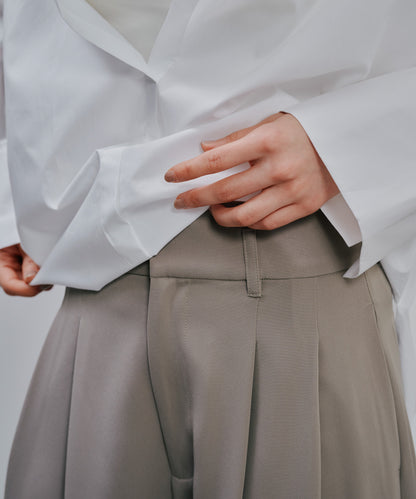 Tuck Pants [603356] greige