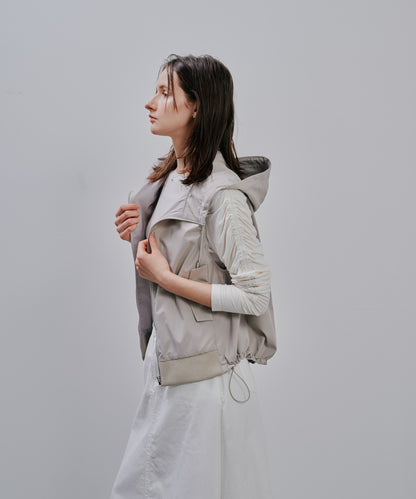 Hoodie Vest [603361] beige