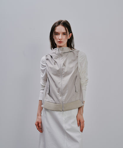 Hoodie Vest [603361] beige