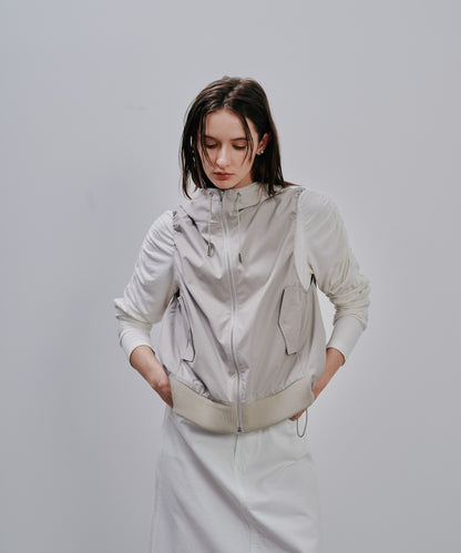 Hoodie Vest [603361] beige