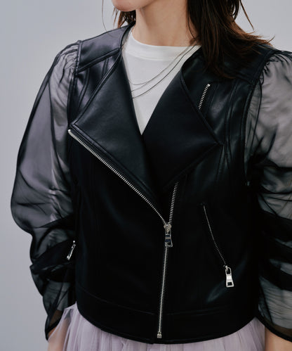 【Summer SALE!!】Rider's Jacket [603348] black(99)