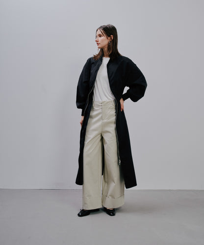 Chino Wide Pants [603385] ivory