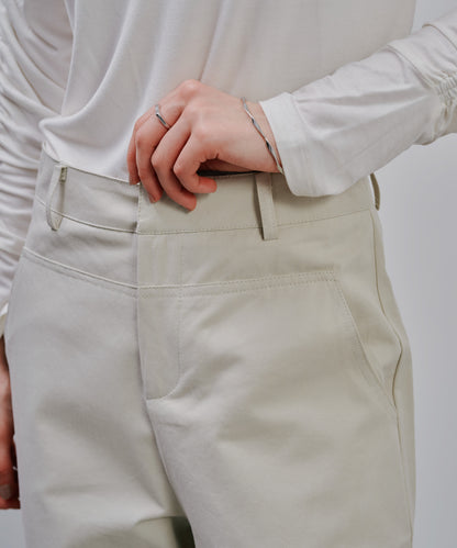Chino Wide Pants [603385] ivory