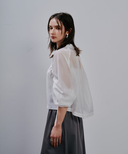 【SALE/50%0ff】Sheer Shirt [603353] off(01)