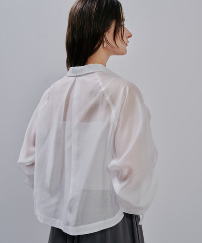 【SALE/50%0ff】Sheer Shirt [603353] off(01)