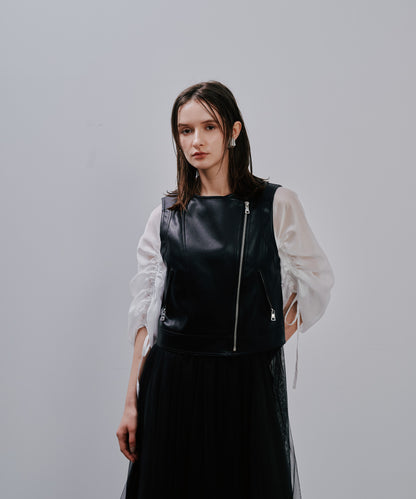【SALE/50%0ff】Rider's Tulle Vest [603349] black