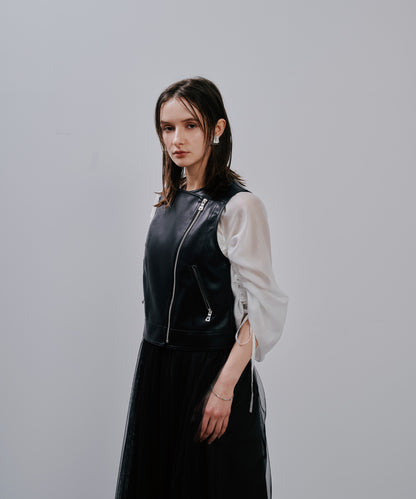 【SALE/50%0ff】Rider's Tulle Vest [603349] black