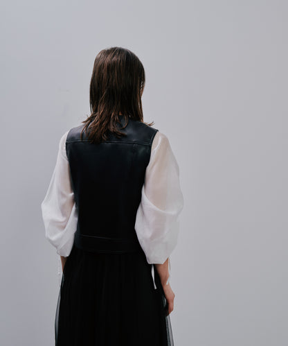 【SALE/50%0ff】Rider's Tulle Vest [603349] black