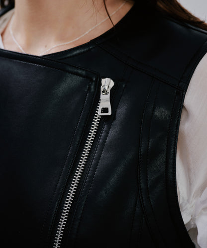 【SALE/50%0ff】Rider's Tulle Vest [603349] black