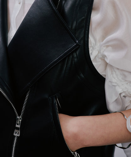 【SALE/50%0ff】Rider's Tulle Vest [603349] black