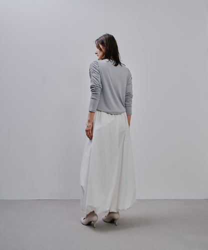 【SALE/50%0ff】Gather Sleeve Tops [603343] grey