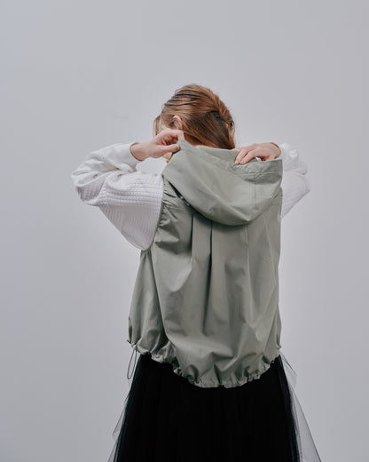 【SALE/50%0ff】Hoodie Vest [603361] light khaki