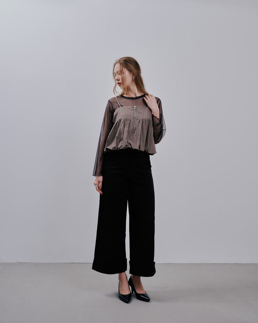 Chino Wide Pants [603385] black