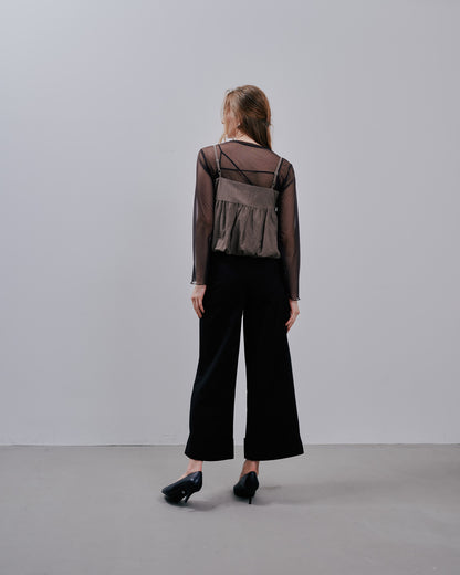 Chino Wide Pants [603385] black