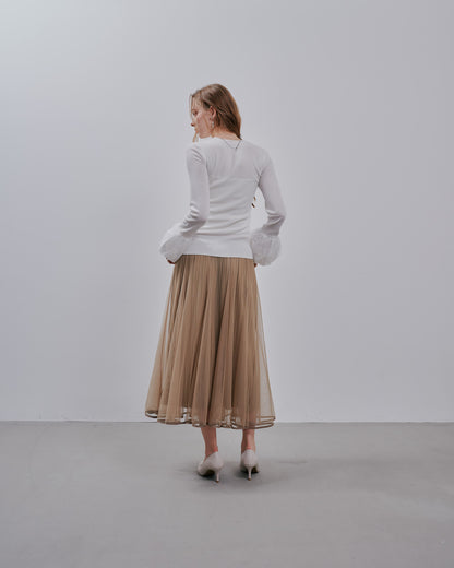 Balloon Sleeve Tops [603365] off