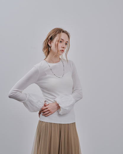 Balloon Sleeve Tops [603365] off