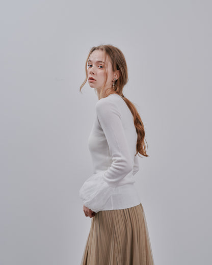 Balloon Sleeve Tops [603365] off