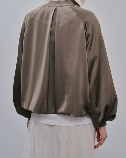 Zip Blouson [603342] mocha beige