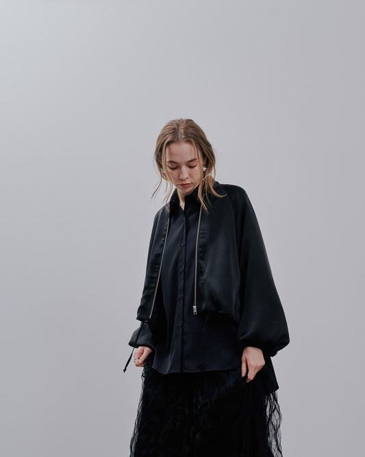 Zip Blouson [603342] black