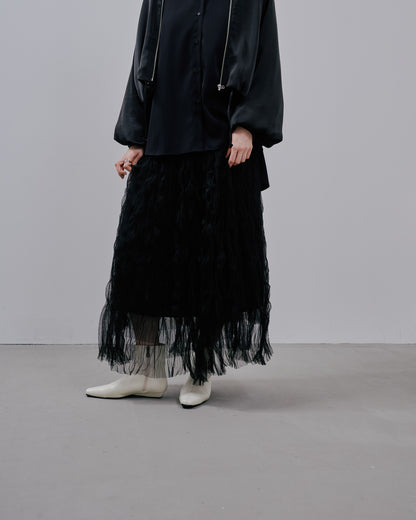 【Summer SALE!!】Washer Skirt [603379] black(99)