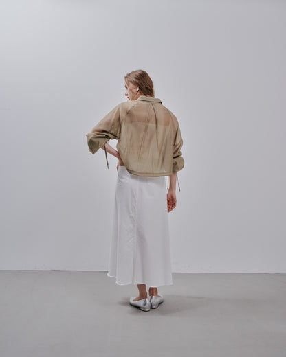 【SALE/50%0ff】Sheer Shirt [603353] beige