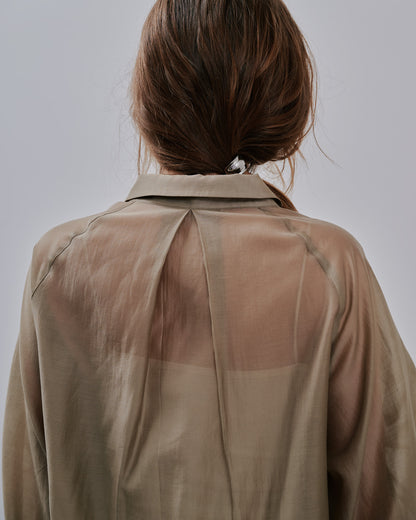 【SALE/50%0ff】Sheer Shirt [603353] beige
