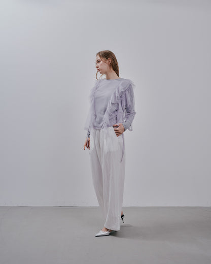 【SALE/50%0ff】Tulle Tops [603344] grey