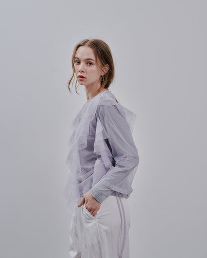 【SALE/50%0ff】Tulle Tops [603344] grey