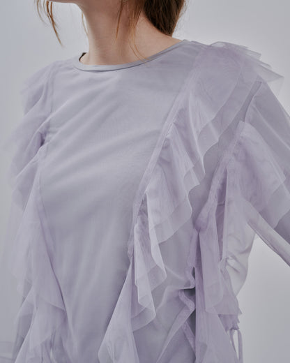 【SALE/50%0ff】Tulle Tops [603344] grey