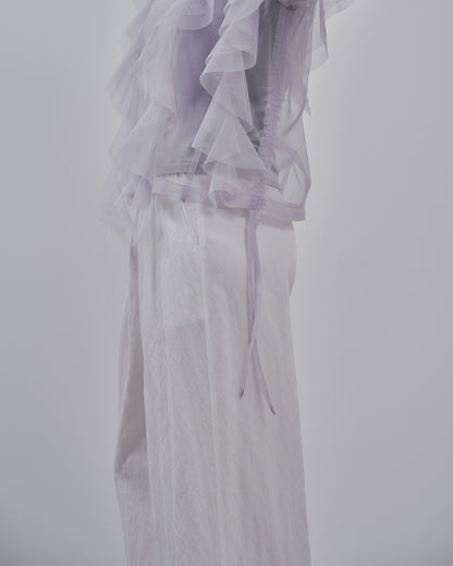 【SALE/50%0ff】Tulle Tops [603344] grey